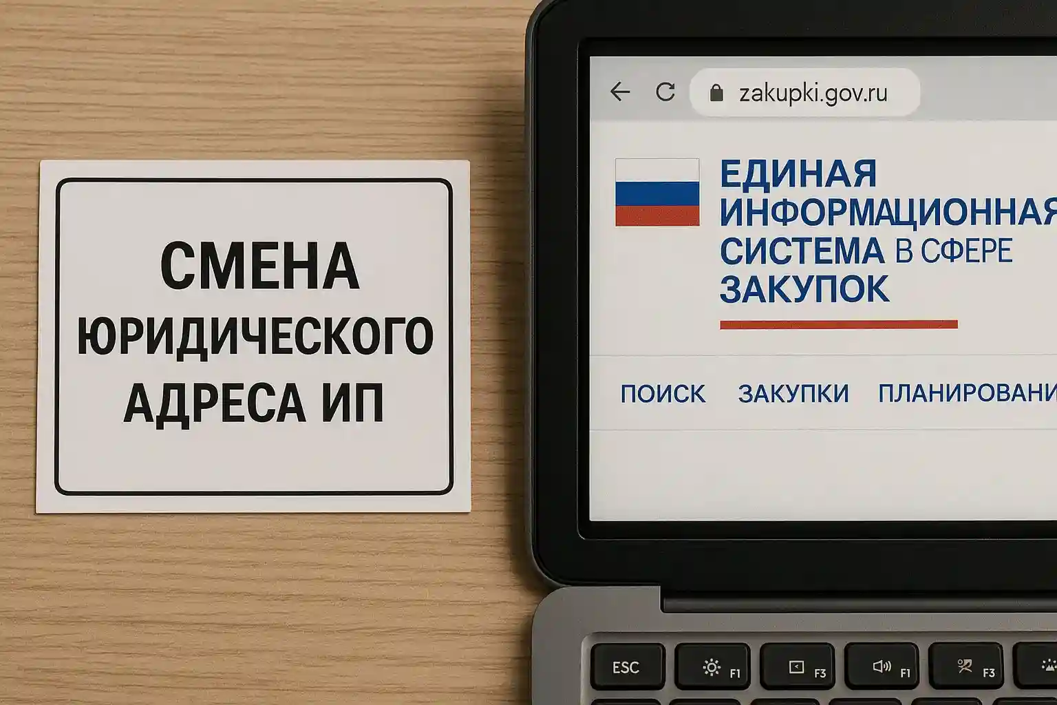 Изменение адреса ИП в ЕИС