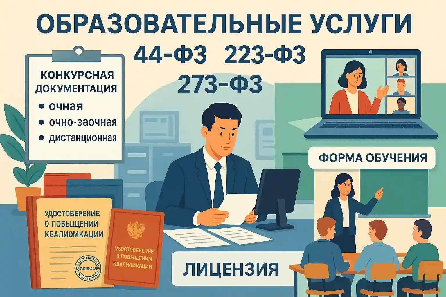 Закупки образовательных услуг по Законам № 44-ФЗ и № 223-ФЗ